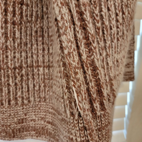 Banana Republic Open Front Cardigan Medium Brown Tan Heavy Chunky Knit NWOT NEW - Picture 8 of 8